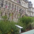 Un jardin �ph�m�re sur le parvis de l'H�tel de Ville de Paris (75)