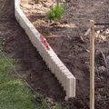 Faire une bordure en b�ton dans le potager
