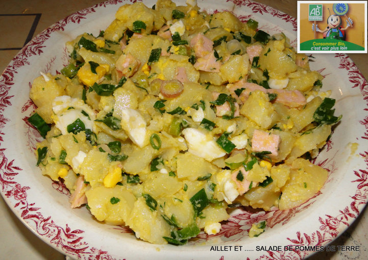 Aillet et salade de pomme de terre