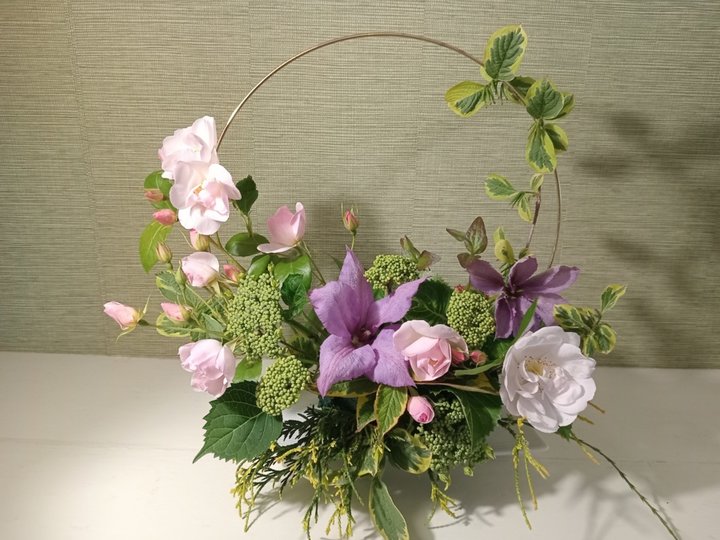 Avec les fleurs du jardin