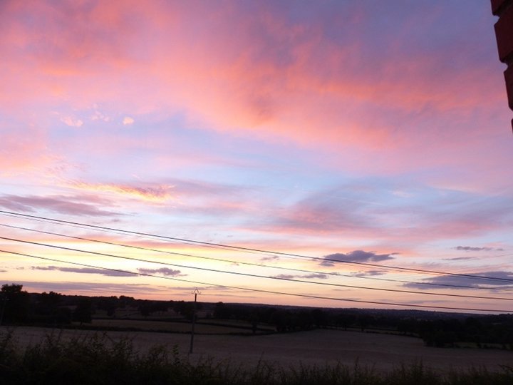 Ciel rouge.