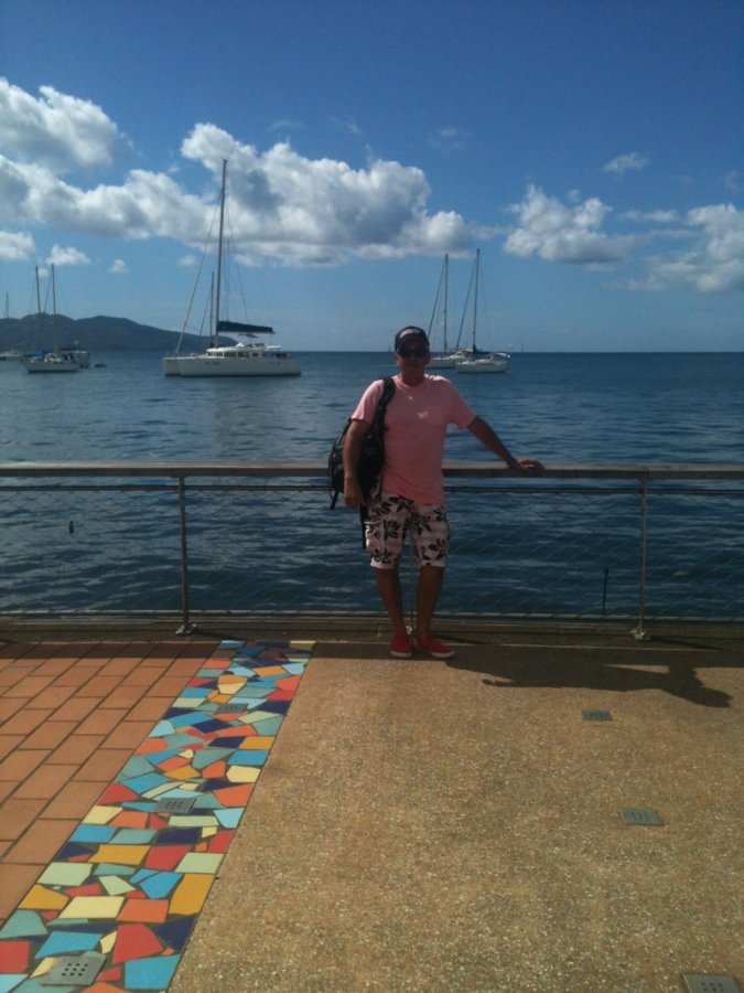 Moi sur le port de Fort de France