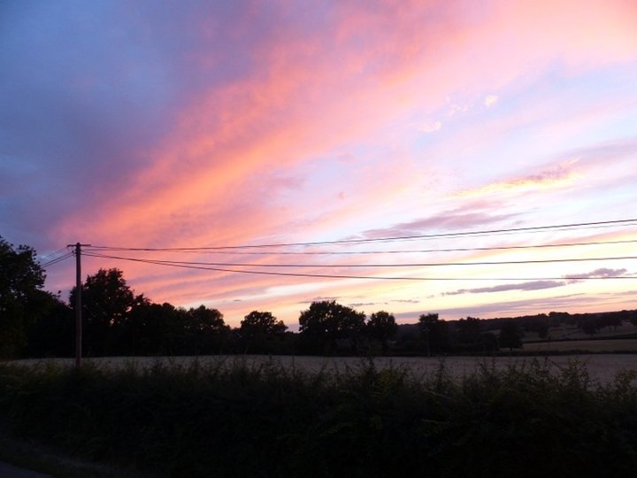 Nuage rouge.