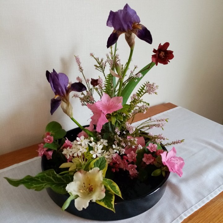 Paysage de jardin dans un vase