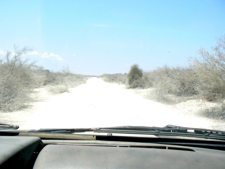 Route de pousière.