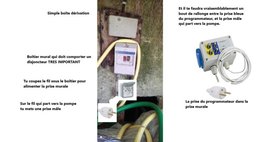 Installation system goutte à goutte sur pompe à eau