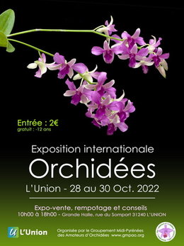 orchidées exposition internationale 28 au 30 octobre 2022 31240 L'UNION