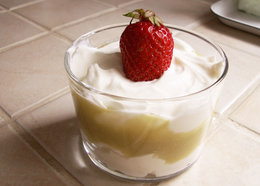 Verrine fromage blanc-rhubarbe