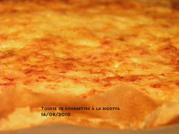 Tourte de courgettes à la ricotta