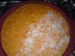 Flan de potimarron à la noix de coco