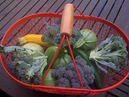 Beau panier de légumes