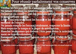 REUSSIR SES CONSERVES
