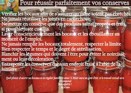 REUSSIR SES CONSERVES