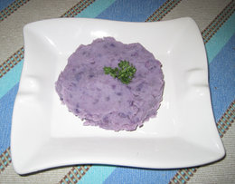 Purée de pommes de terre Vitelotte