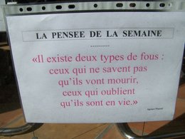 La pensée du jour