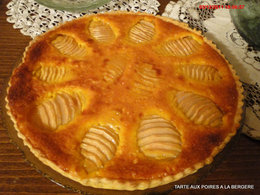 TARTE AUX POIRES A LA BERGèRE