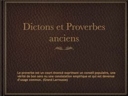 Dicton du jour