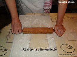 Feuilleté aux fraises