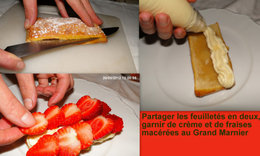 Feuilleté aux fraises