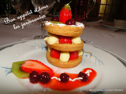 Mille-feuilles aux fraises