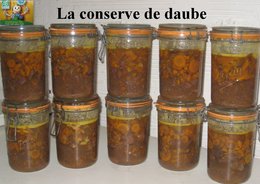 CONSERVES DE DAUBE