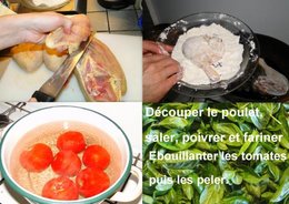 Poulet à la tomate et au basilic