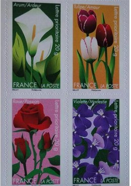 Timbres : grand choix de fruits à poster