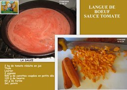 LANGUE DE BOEUF SAUCE TOMATE