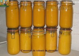 CONSERVE DE VELOUTE DE CITROUILLE