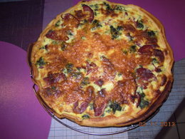 TARTE AUX ORTIES ET MAGRETS FUMES