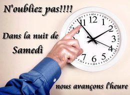 changement d'horaire