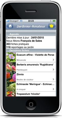 Le jardinage sur votre iPhone