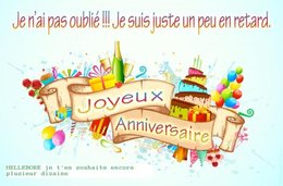 Bon anniversaire . . .