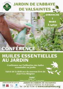 Conférénce : L'utilisation des huiles essentielles au jardin