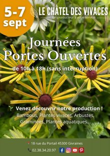 Journées Portes Ouvertes - Le châtel des vivaces