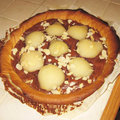 Tarte amandine poires-chocolat